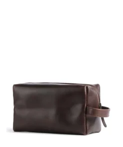 Buckle & Seam Crazy Horse Everest Toiletry bag 22 cm dark brown Outlet