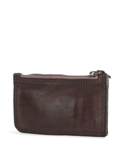 Campomaggi Credit card holder grained cow leather dark brown