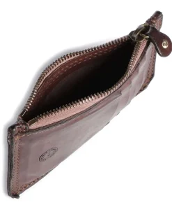 Campomaggi Credit card holder grained cow leather dark brown