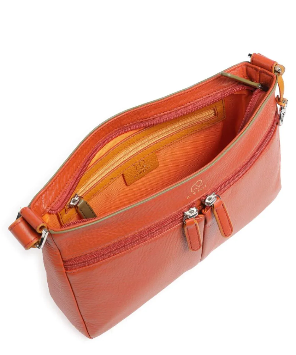 Mywalit Crossbody bag grained cow leather platino Clearance