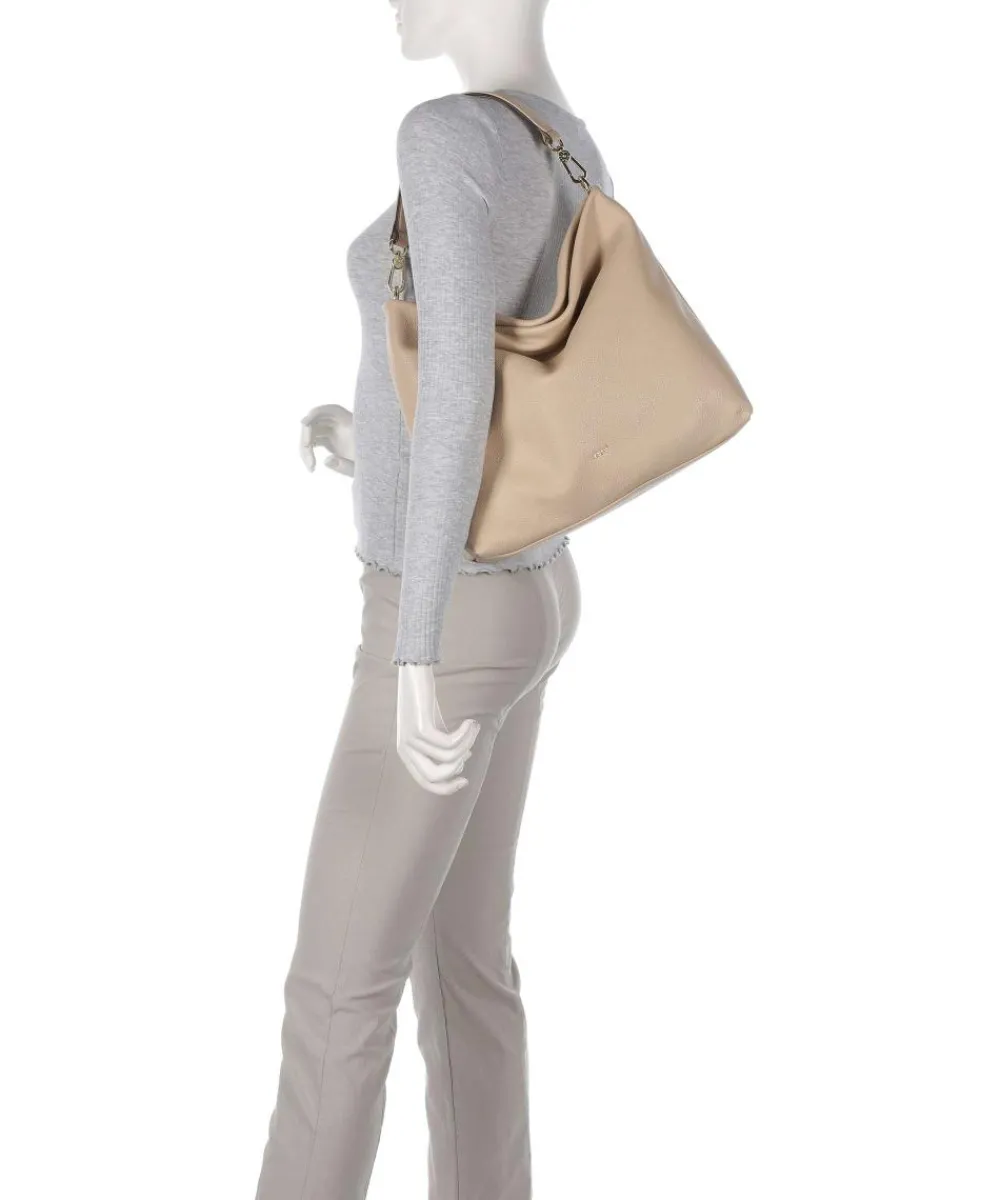Abro Dalia Kaia Hobo bag grained cow leather beige Hot