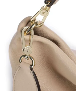 Abro Dalia Kaia Hobo bag grained cow leather beige Hot