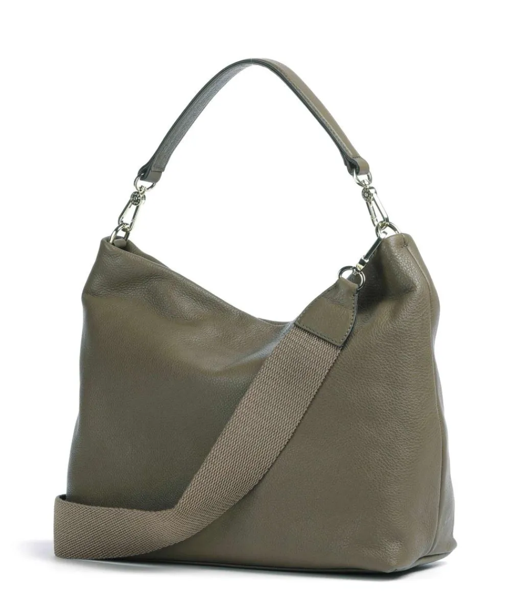 Abro Dalia Kaia Hobo bag grained leather olive-green Clearance