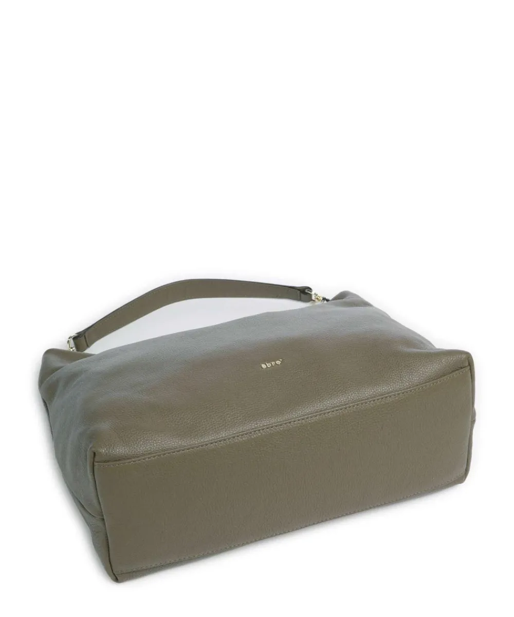 Abro Dalia Kaia Hobo bag grained leather olive-green Clearance