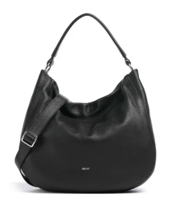 Abro Dalia Mia Hobo bag grained leather black Best