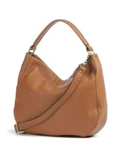 Abro Dalia Mia Hobo bag grained leather brown Best