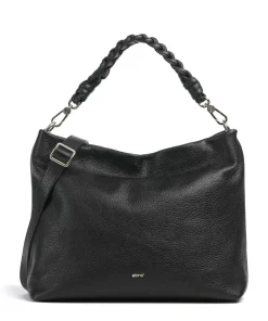 Abro Dalia Soley Hobo bag grained leather black Outlet