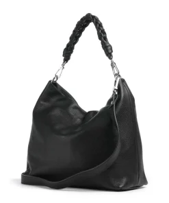 Abro Dalia Soley Hobo bag grained leather black Best