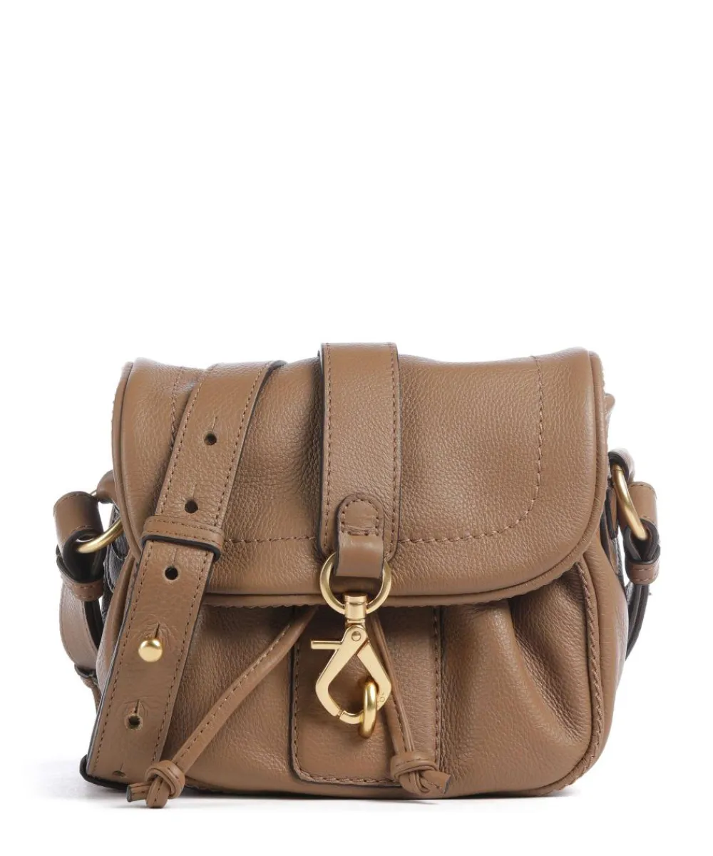 Abro Dalia Star Saddle Crossbody bag grained leather camel Best