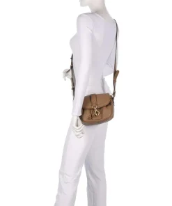 Abro Dalia Star Saddle Crossbody bag grained leather camel Best