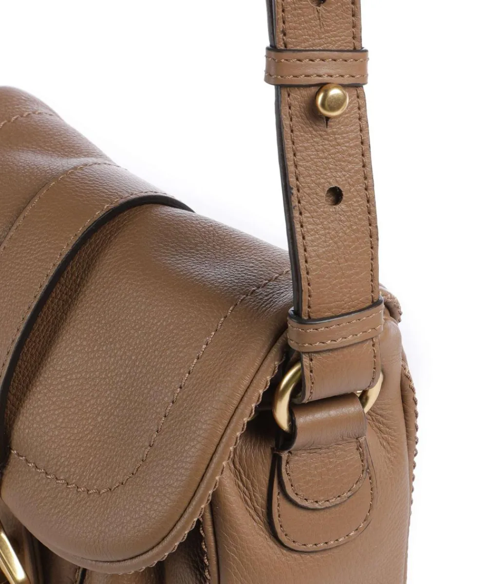 Abro Dalia Star Saddle Crossbody bag grained leather camel Best