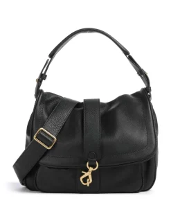 Abro Dalia Star Saddle Hobo bag grained cow leather black New