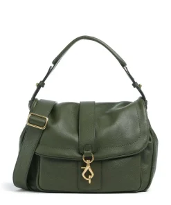Abro Dalia Star Saddle Hobo bag grained leather khaki Sale