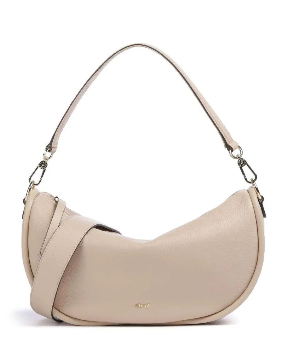 Abro Dalia Willow Hobo bag grained leather nature