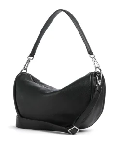 Abro Dalia Willow Hobo bag grained leather black New