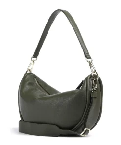Abro Dalia Willow Hobo bag grained leather khaki Outlet