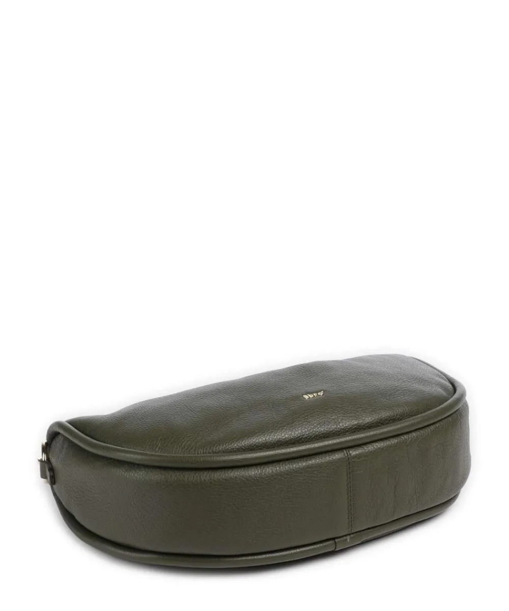 Abro Dalia Willow Hobo bag grained leather khaki Outlet