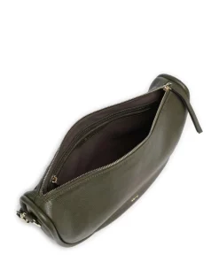 Abro Dalia Willow Hobo bag grained leather khaki Outlet