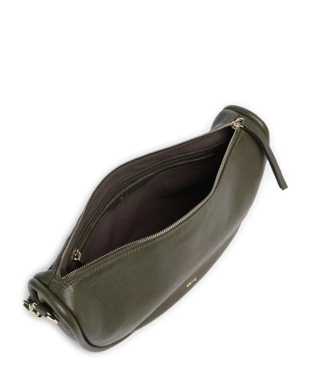 Abro Dalia Willow Hobo bag grained leather khaki Outlet