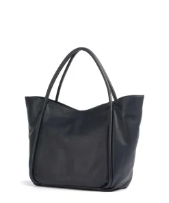 Abro Dalia Willow Tote bag grained leather navy Clearance