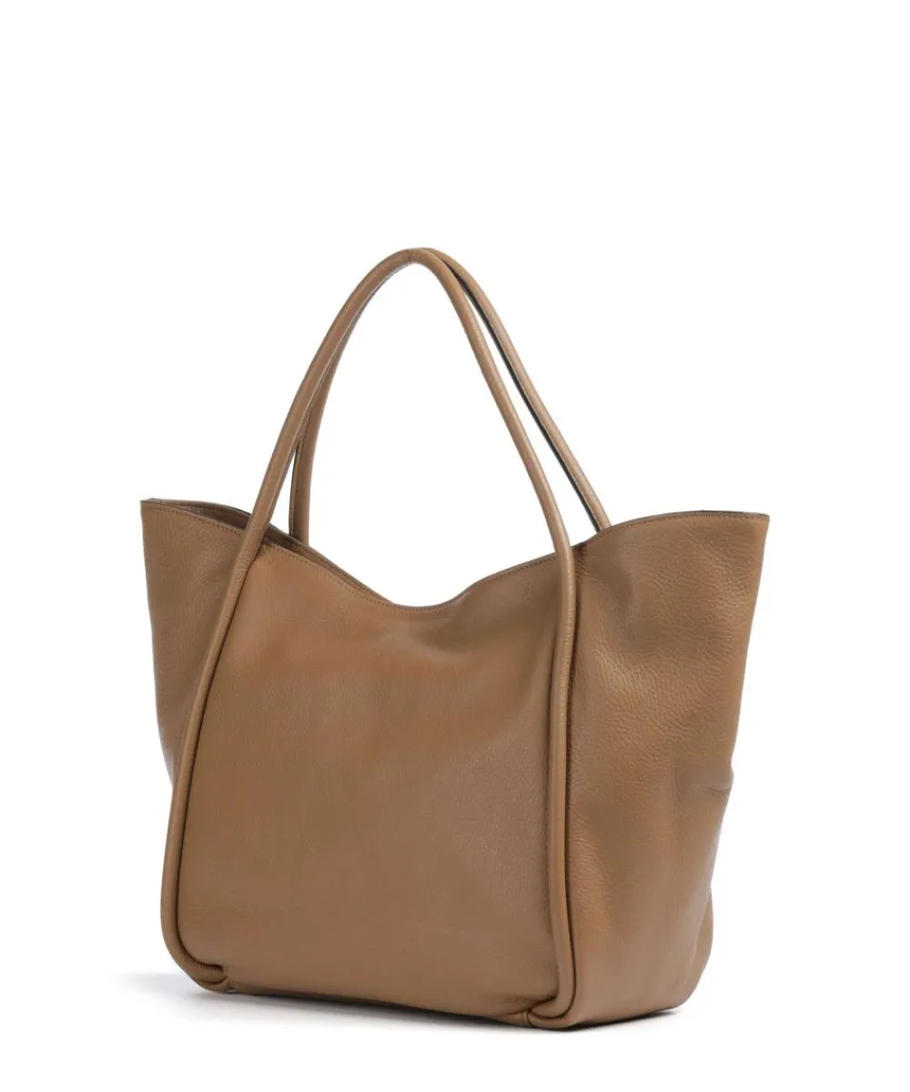 Abro Dalia Willow Tote bag grained leather cognac