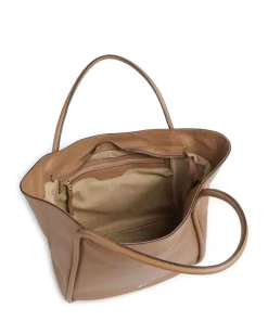 Abro Dalia Willow Tote bag grained leather cognac