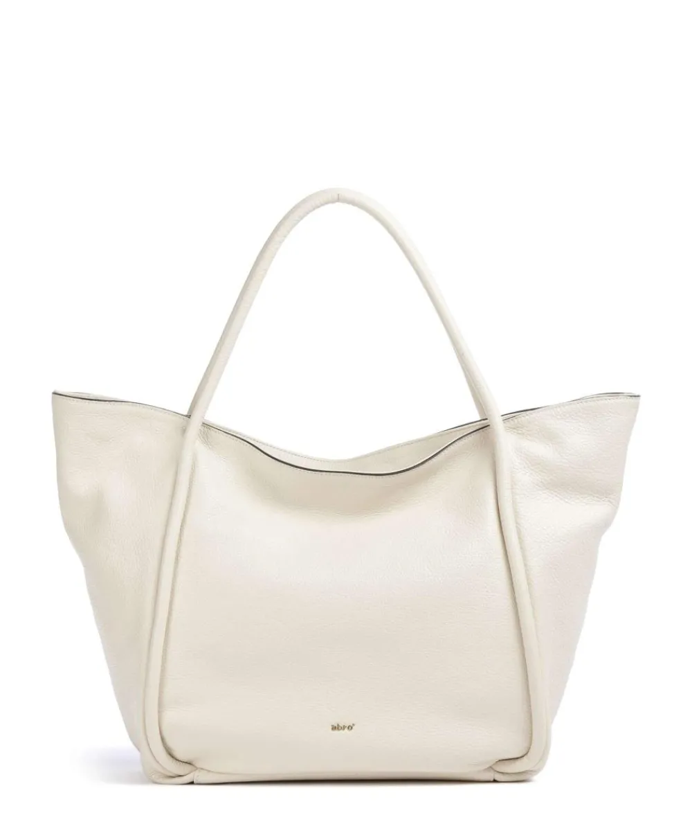 Abro Dalia Willow Tote bag grained cow leather cream Discount