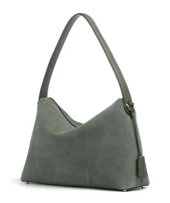 AIGNER Delia M Hobo bag brushed leather dark green Best