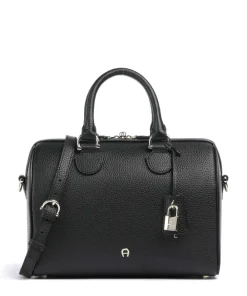 AIGNER Delia S Handbag grained cow leather black Outlet