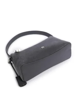 AIGNER Delia S Shoulder bag brushed leather dark grey Sale