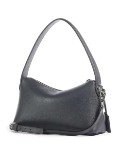 AIGNER Delia S Shoulder bag grained cow leather dark grey Clearance