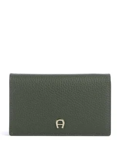 AIGNER Delia Wallet grained cow leather olive-green Discount