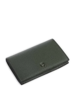 AIGNER Delia Wallet grained cow leather olive-green Discount