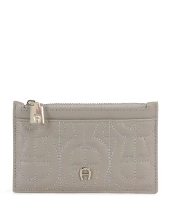 AIGNER Diadora Credit card holder smooth leather beige Hot
