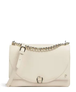 AIGNER Diadora S Shoulder bag grained cow leather cream Best