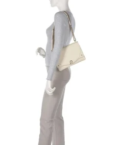 AIGNER Diadora S Shoulder bag grained cow leather cream Best