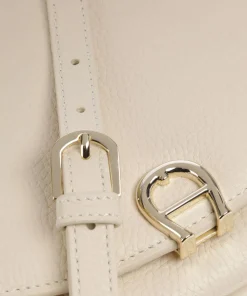 AIGNER Diadora S Shoulder bag grained cow leather cream Best