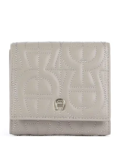AIGNER Diadora Wallet fine grain leather beige Clearance