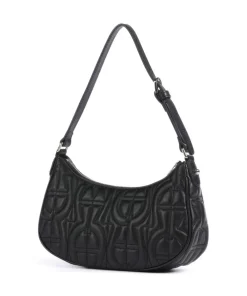 AIGNER Diadora XS Shoulder bag fine grain cow leather black Hot
