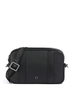 AIGNER Diego S Crossbody bag grained cow leather black Best