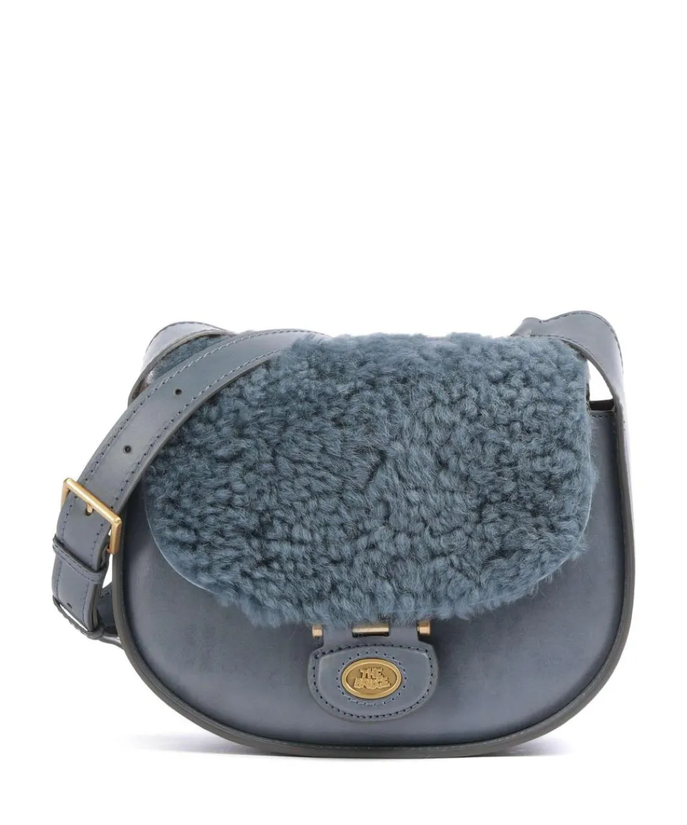 Online Dora Wow Crossbody bag fine grain leather, faux fur Crossbody Bags