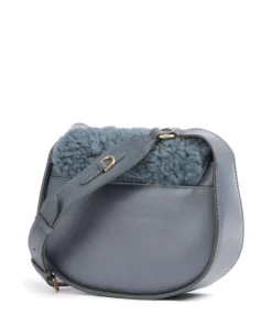 Online Dora Wow Crossbody bag fine grain leather, faux fur Crossbody Bags