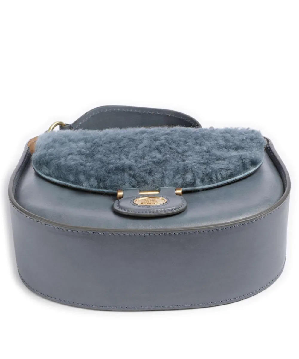 Online Dora Wow Crossbody bag fine grain leather, faux fur Crossbody Bags