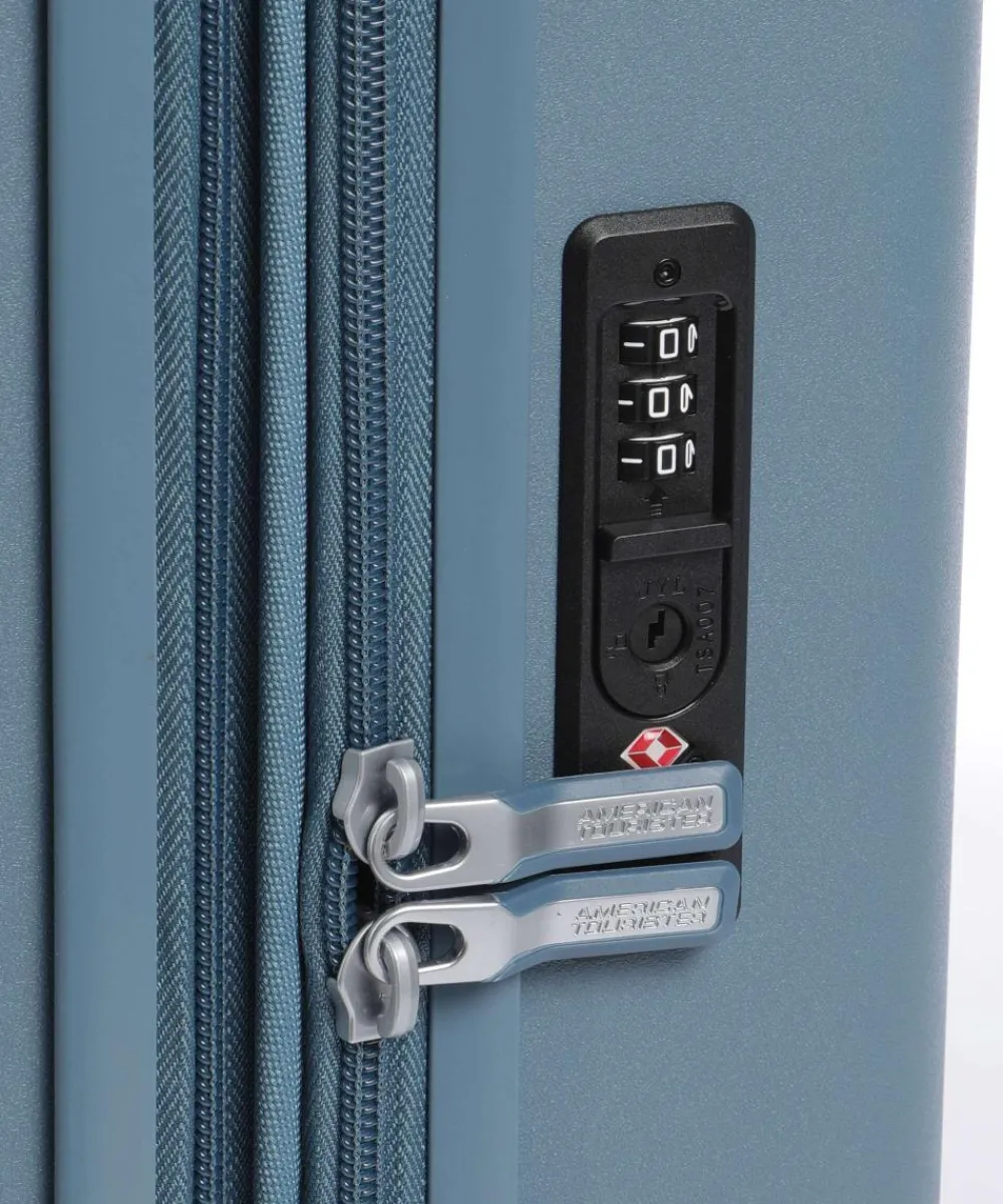 American Tourister Dynabelt Spinner (4 wheels) 55 cm blue-grey Outlet