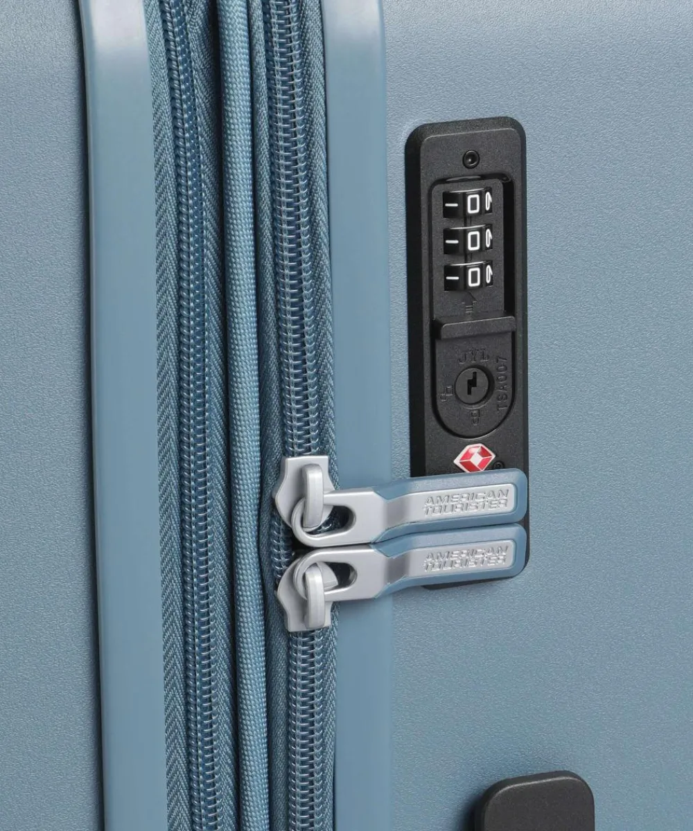 American Tourister Dynabelt Spinner (4 wheels) 66 cm blue-grey Discount