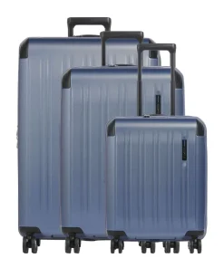 Travelite Dynamiic Suitcase set (4 wheels) 76 blue New