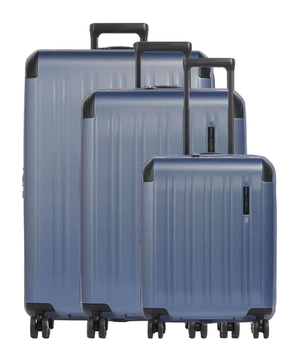 Travelite Dynamiic Suitcase set (4 wheels) 76 blue New