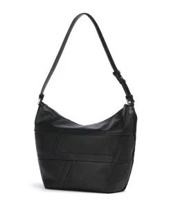 Clearance Edda Promo Suede M Hobo bag brushed leather, fine grain leather Shoulder Bags|Hobo Bags