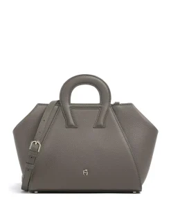AIGNER Eliza M Handbag grained cow leather taupe Best
