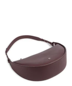 AIGNER Eliza S Hobo bag grained cow leather wine Hot